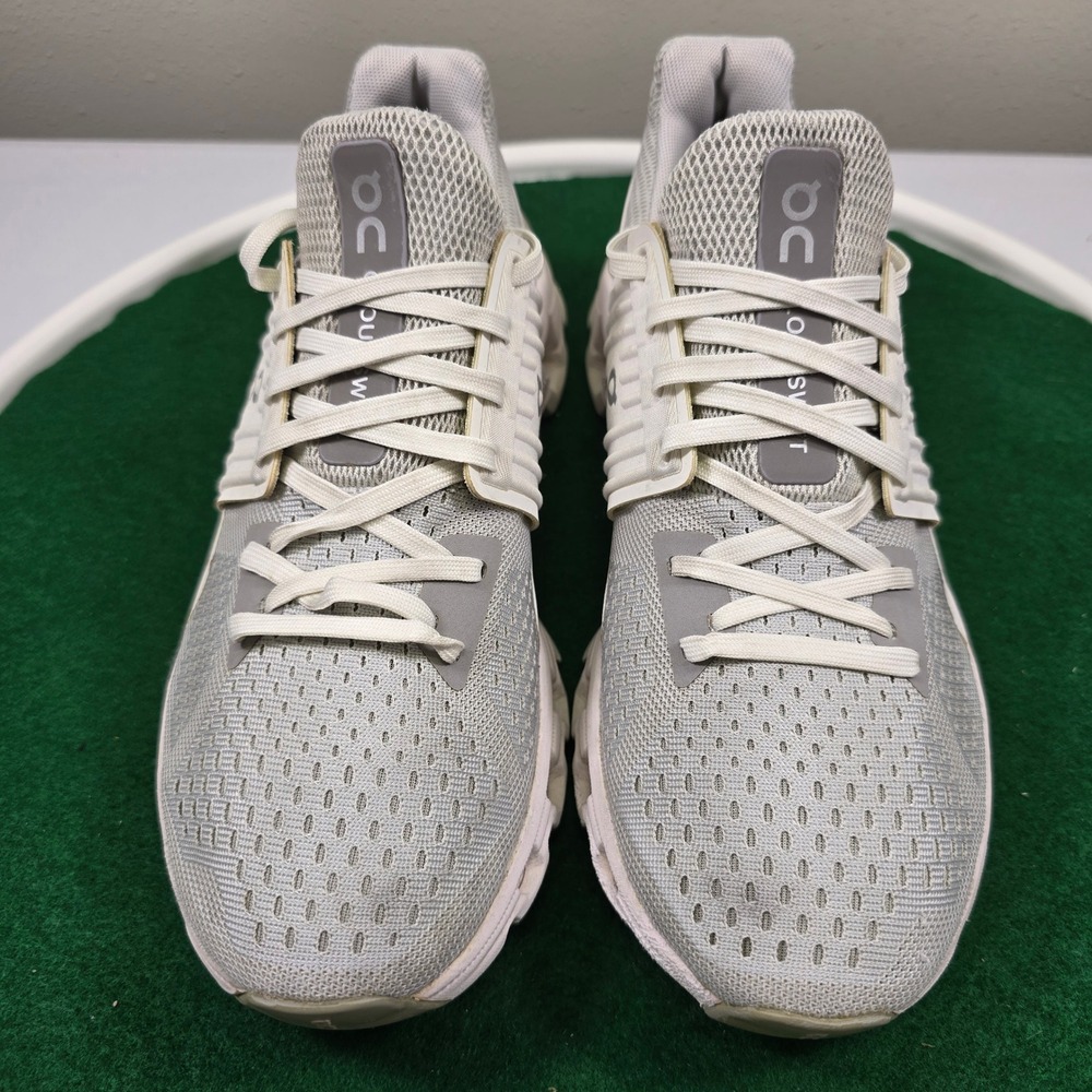 On Cloudswift Running Shoes Womens 8.5 Grey White Helion Training 41.99579 - Picture 3 of 12